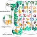Lnepty Kids Alphabet ABC Curtains Woodland Animal Nursery 2pcs 42x45