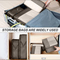 SOARSAIL Compression Packing Cubes 6 Pack Travel Organizer Charcoal Gray