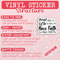 3PCS Christian Sticker God Is Still Writing Your Story Waterproof Vinyl Decal