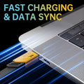 4-in-1 USB-C Charging Cable PD 65W Fast Charge Data Sync 4ft