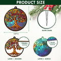 AVERXO Tree of Life Viking Suncatcher Window Hanging Decor 6in Open Box