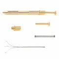 3 Pack 4 Claw Pick Up Tool Jeweler Parts Holder Tweezers Black