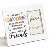 CIANMGD Funny Coworker Gift Wood Picture Frame 4x6 Work Bestie