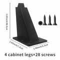 4pcs 4in Metal Furniture Legs Replacement for Sofa Cabinet Table Chair