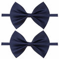 PPhtony 2pcs Satin Pre-Tied Bow Ties Adjustable Formal Tuxedo Purple