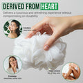 Rail 70g Loofah Sponge Exfoliating Bath Body Scrubber Mesh Pouf White