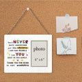 CIANMGD Thank You Picture Frame Inspirational Appreciation Gift 4x6 Wood