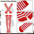 POEWAUVE Women Halloween Fast Food Costume Set Wig Apron Socks Gloves