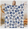 JarThenaAMCS Fall Fuzzy Chinoiserie Pumpkin Throw Blanket 50x60 Inch