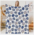 JarThenaAMCS Fall Fuzzy Chinoiserie Pumpkin Throw Blanket 50x60 Inch