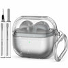 OFELUMTIZE Galaxy Buds 3 Pro Case Cover Glitter Clear Silicone Keychain Kit