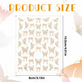 Prasacco Butterfly Nail Stickers 5D Embossed Gold Shell Nail Art Decals