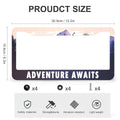 Larkverk Mountains License Plate Frame Aluminum Stainless 12x6 US Standard