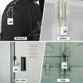 Coipdfty 3-Digit Combination Lock Flexible Steel Cable Waterproof White 1 Pack