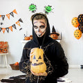 Kistreao Halloween Luminous Pumpkin Headband Glow Dark C-Pumpkin 1Pc Size M