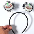 Kistreao Halloween Luminous Pumpkin Headband Glow Dark C-Pumpkin 1Pc Size M
