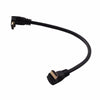 LARRITS HDMI 2.0 Cable 1FT 90 Degree Elbow Ultra Short 4K 60Hz Black
