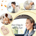 Generic 4-Pack Large Matte Non-Slip Claw Barrettes Hair Clips 4-Square