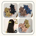 Mevnccola 6 Pack 4.1" Floral Matte Hair Claw Clips Non-Slip Multi-Color