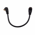 LARRITS HDMI 2.0 Cable 1FT 90 Degree Elbow Ultra Short 4K 60Hz Black