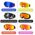 GDSanlian Dog Sunglasses UV-Proof Windproof Adjustable Strap Black Red L