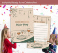 VAVINCI Video Gamer Birthday Invitations 30 Set Red Blue with Envelopes