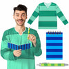 Jecery Halloween Costume Accessory Set Green Blue One Size