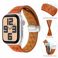 Limque Magnetic Genuine Leather Watch Band for Apple Watch 38-49mm