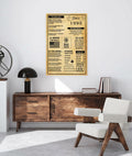 MUFLURIR Canvas Wall Art Retro Style 16x24 in Unframed Back to 1993