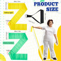Relaxgiant 2pcs Resistance Bands with Handles Chair Exercise Yellow Green