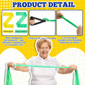 Relaxgiant 2pcs Resistance Bands with Handles Chair Exercise Yellow Green