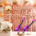 GallaRato 31 PCS Singer Birthday Balloons Decorations Rose Gold Pink Silver