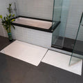 Mosobam Luxury Turkish Bath Mat 20x34 White 1000 GSM Bamboo Viscose Cotton