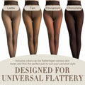 Aaronano Fleece Lined Thermal Warm Leggings Brown Size XS