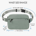 ZORFIN Fanny Pack Crossbody Belt Bag Adjustable Strap Camo Black One_Size