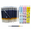 Twokiln Gel Ink Pen Refills Black 0.5mm 80 Pcs Smooth Writing