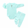 Hikido Baby Romper Cotton Onesie Toddler 12-18 Months Sky Green Size 12-18M