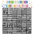 YTPZCL Waterproof Vinyl Letter Stickers White 2in 318 Count Self Adhesive
