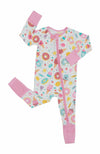 SUZEL Baby Bamboo Pajamas Footless Romper Ice Cream Size 3-6M