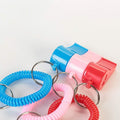Vocoliday 24pcs Sport Whistle Bracelets with Keychain Plastic Halloween Birthday