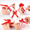 Kolewo4ever Christmas Snowflake Cellophane Bags 20pcs 16x24in Red Floral