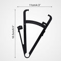 Quacc Body Fat Caliper with Slide Ruler & Body Fat Charts Black