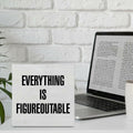 GTGIC Inspirational Motivational Desk Sign Positive Encouragement 5x5 Multicolor