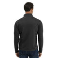 H HYFOL Men's USA Flag Graphic 1/4 Zip Pullover Sweatshirt Black Size S