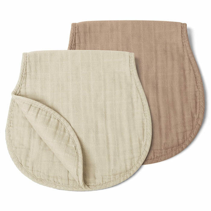 haakaa Muslin Burp Cloths 100% Organic Cotton Large 22.8x11.4 Wheat Mist Blue