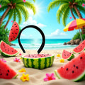 Sluswallow Watermelon Strawberry Plush Hairband Headband Red Cloth Accessory