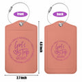 BQXH 2 Pcs Cinnamon Girls Trip Luggage Tags Glitter Name ID Labels 2025