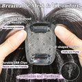 BUPPLER 360° 3D Hair Topper with Bangs for Thinning Hair 4x6 Brown Black-1B