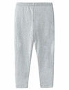 CETKIT Toddler Girl Leggings Cotton Stretchy Workout Pants Light Grey Size 4T