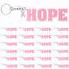 Nosiny 24 Pcs Pink Breast Cancer Awareness Acrylic Keychains 4.13x1.42in